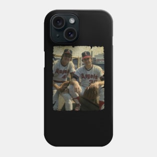 Frank Tanana and Nolan Ryan in Los Angeles Angels Phone Case