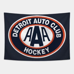 Defunct Detroit Auto Club Hockey Team Tapestry