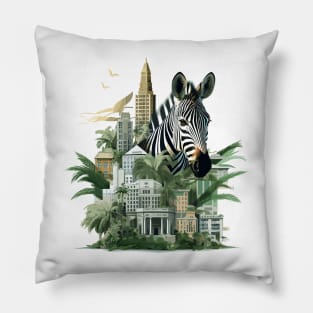 Zebra Animal Beauty Nature Wildlife Discovery Pillow