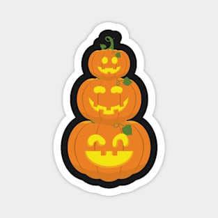 Cute Jack-O-Lantern Stack Magnet