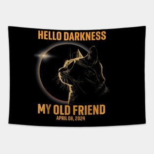 Hello Darkness My Old Friend Solar Eclipse April 08, 2024 Tapestry