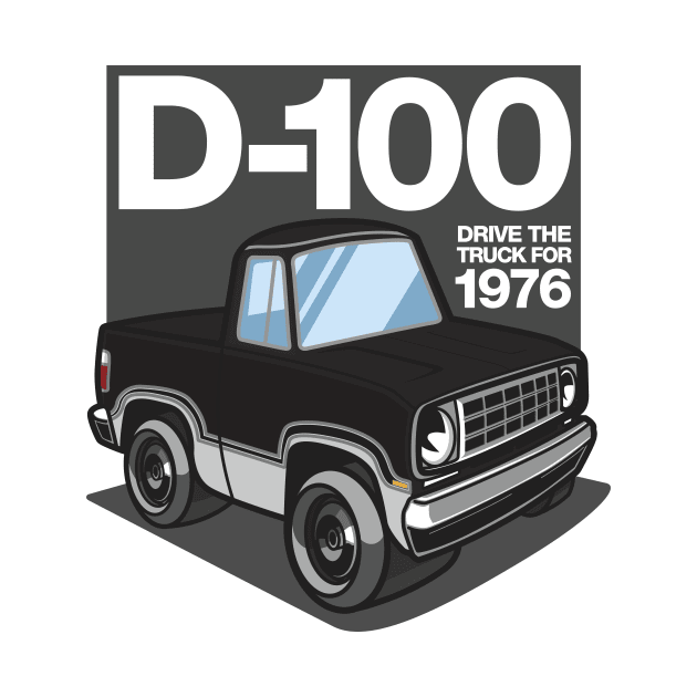 D100 - 1976 White Base (Midnight Black) by jepegdesign