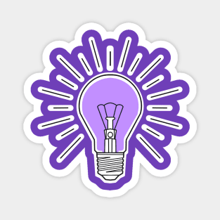 purple lilac lightbulb Magnet