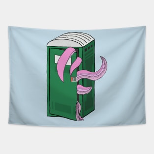 Sorry It’s Octopied Porta Potty Octopus Tapestry