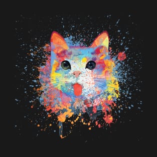 Water Color Cat T-Shirt