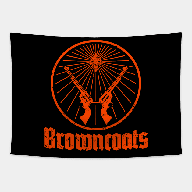 BROWNCOATS DISTRESSED Tapestry by karmadesigner