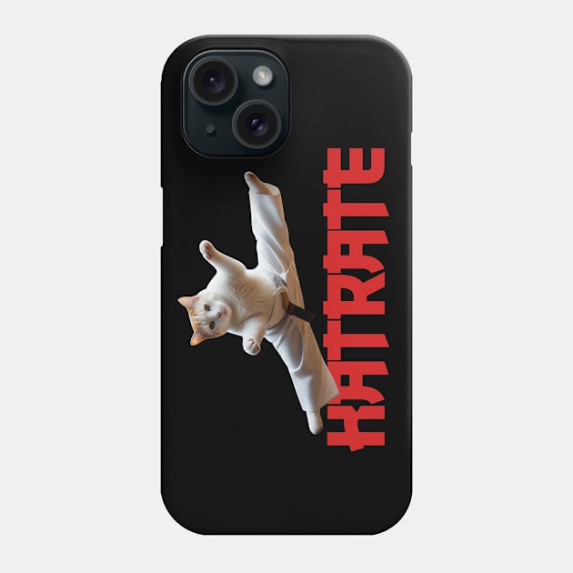 KATRATE KARATE CAT Phone Case by JWOLF
