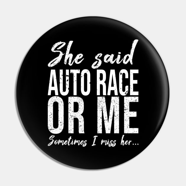 Auto Race funny sports gift idea Pin by Bestseller