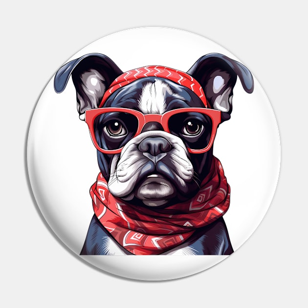 Fancy Bulldog Pin by Chromatic Fusion Studio