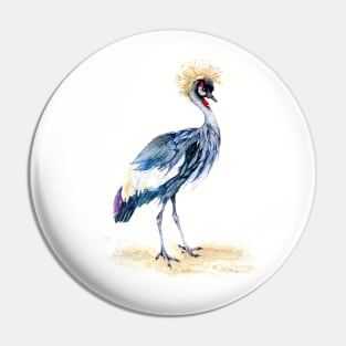 African Crane Pin