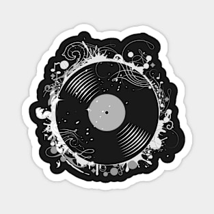 Vinyl record in retro design Magnet