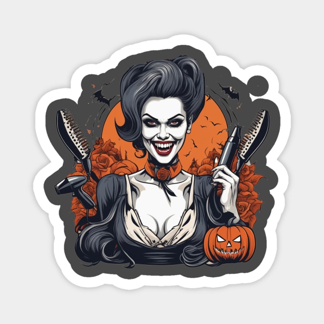 Vampire hairdresser Magnet by Edgi