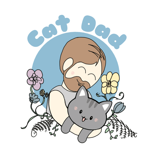 Cat Dad by Bucky Creative