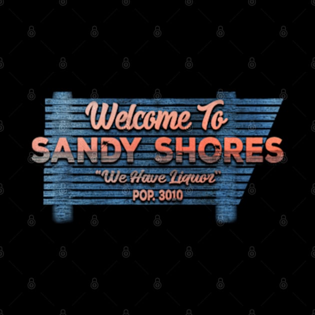 Welcome To Sandy Shore with wood by Cartooned Factory