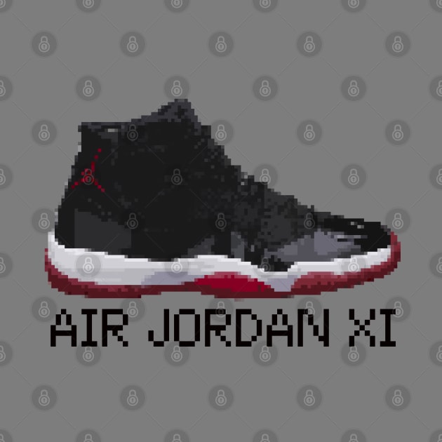 AJ XI - Pixelated art by Buff Geeks Art