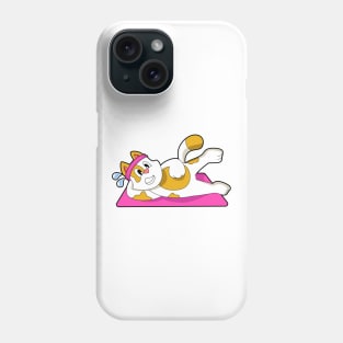 Cat at Yoga Stretching exercise Phone Case