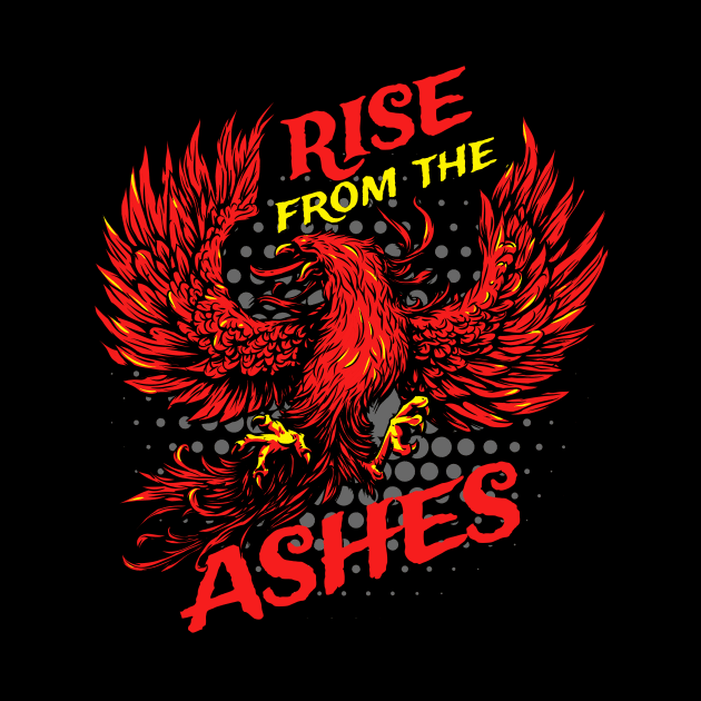 Rise Like The Phoenix From The Ashes Tattoo Art by Foxxy Merch