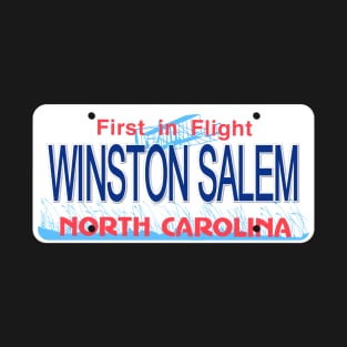 Winston Salem North Carolina License Plate T-Shirt