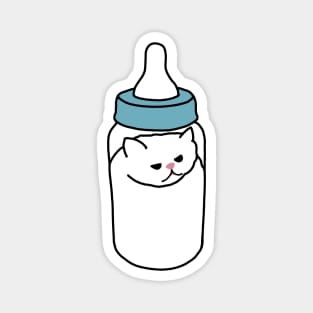 Funny Cat In Milk Bottle Meme Magnet