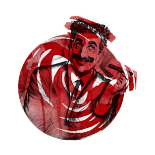 Groucho Red Abstract T - Shirt T-Shirt