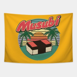 Japanase Hawaiian Spam Musubi Retro 90s Kawaii Hawaii Tapestry