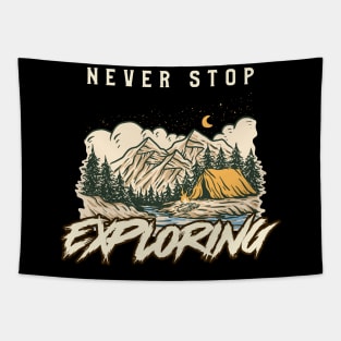 NEVER STOP EXPLORING Tapestry