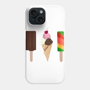 3 ice creams Phone Case