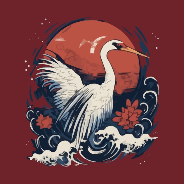 Japanese Crane Tsuru by Pixy Official