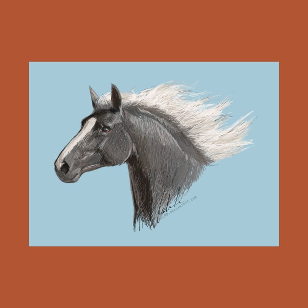 Silver Black Horse by KJL90