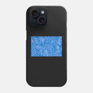 Light Blue Swirling Marble Pattern Phone Case