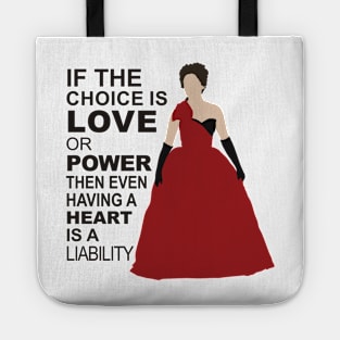 Cora - Love or Power - Black Text Tote