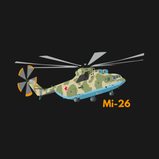 Russian Soviet Military Mi-26 Helicopter T-Shirt