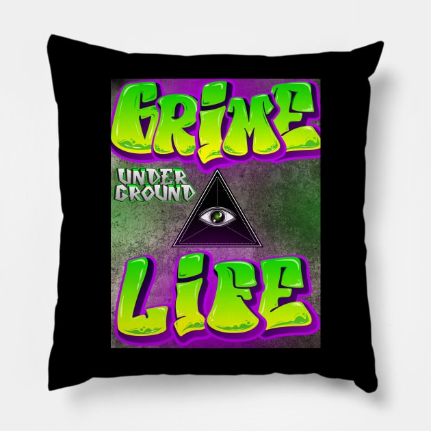 Grime Life Pillow by DvsPrime8