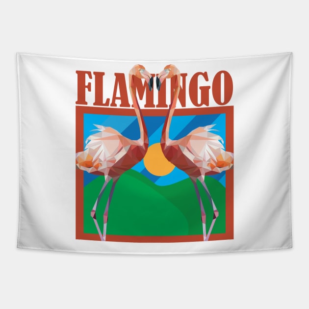 flamingo Tapestry by Amartwork