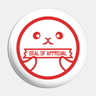 Seal of Approval [Badge Red] Pin