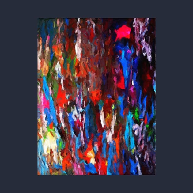 Abstract palette knife paint splatter by druidwolfart