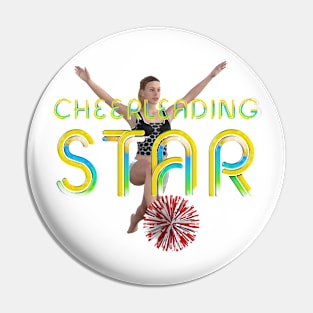 Cheerleading Star Pin