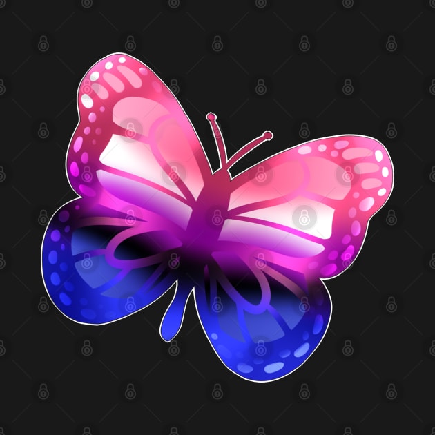 LGBTQ+ Pride Butterfly - Genderfluid by leashonlife