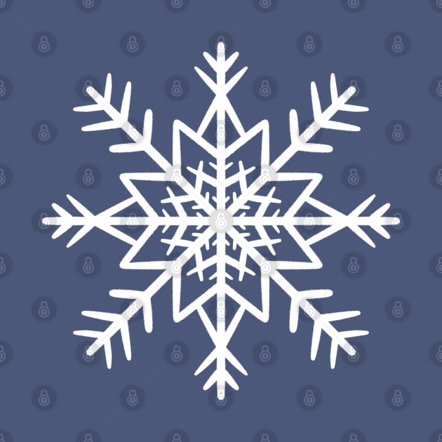 Simple white snowflake by SRSigs