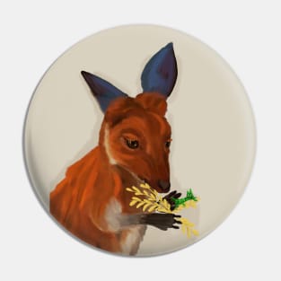 Kangaroo and grasshopper Pin