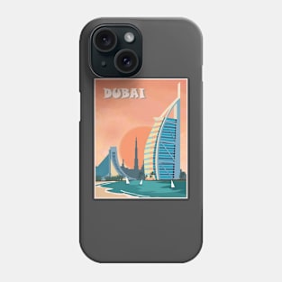 Dubai Hotel and Waterfront Mid East Vacation Print Phone Case