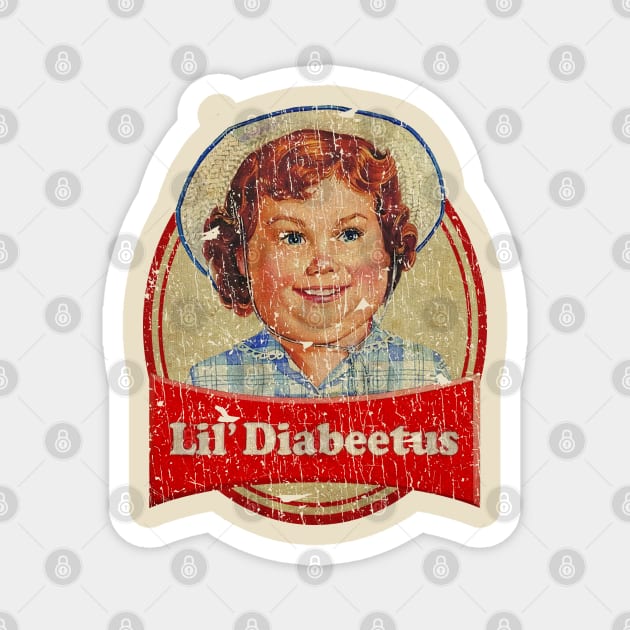 VINTAGE LIL DIABEETUS Magnet by WongKere Store