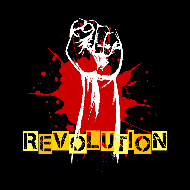 Revolution Raised Fist by VintageArtwork