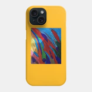Vibrant comforting color shapes and movement Phone Case