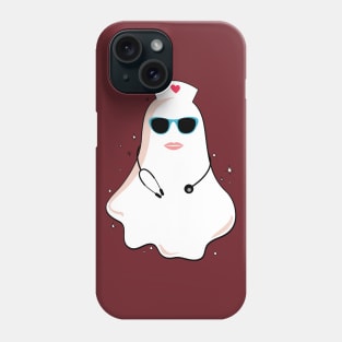 Ghost with flowers floral soul halloween :cool ghost flower Phone Case