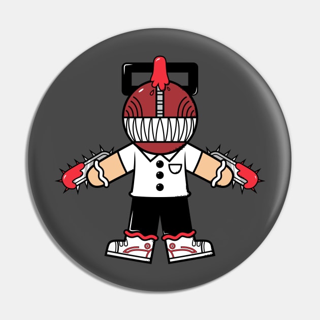 Chainsawbrean Man Pin by krisren28