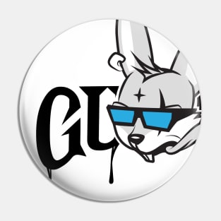 Gunny fox animal cartoon fun cool gangsta Pin