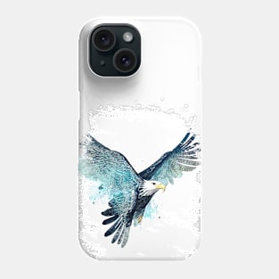 Eagle Wild Animal Nature Watercolor Art Painting Phone Case