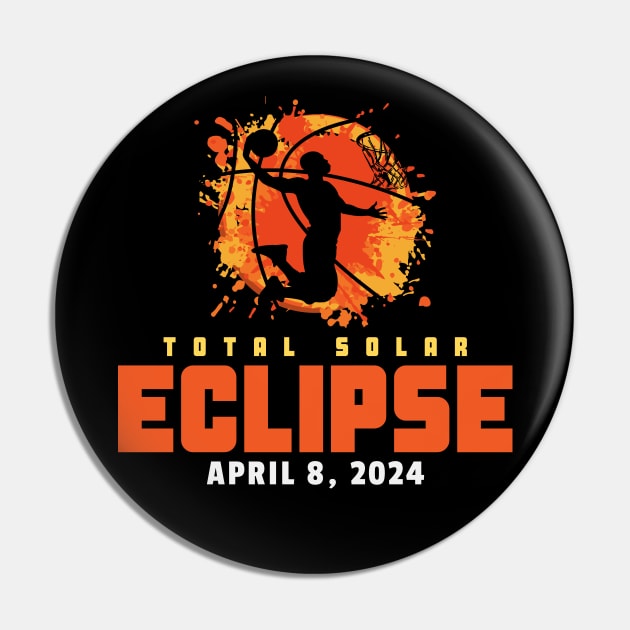 Total Solar Eclipse 2024 Basketball Pin by Etopix