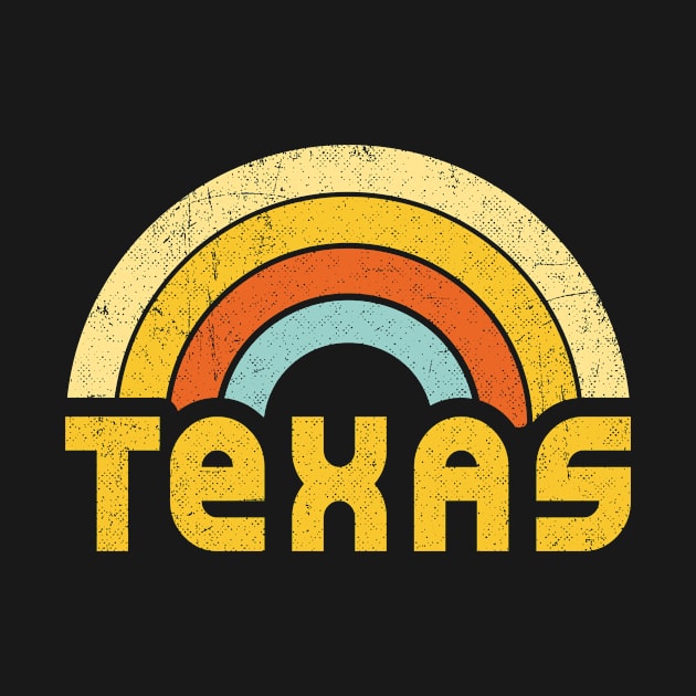 Retro Colorful Texas Design by dk08